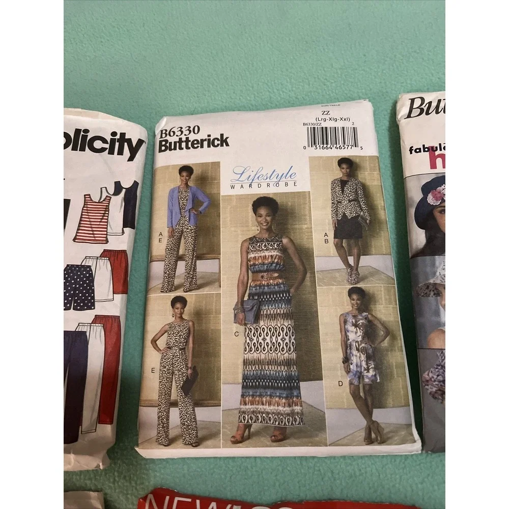 Mixed Lot of‎ 8 Butterick Simplicity Mccalls , Crafts , Hats, Dresses Etc